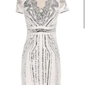 Sequin flapper dress.